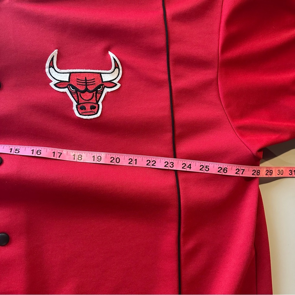 Majestic Chicago Bulls Warm Up Jacket J. Williams Size XL Vintage - Picture 10 of 10